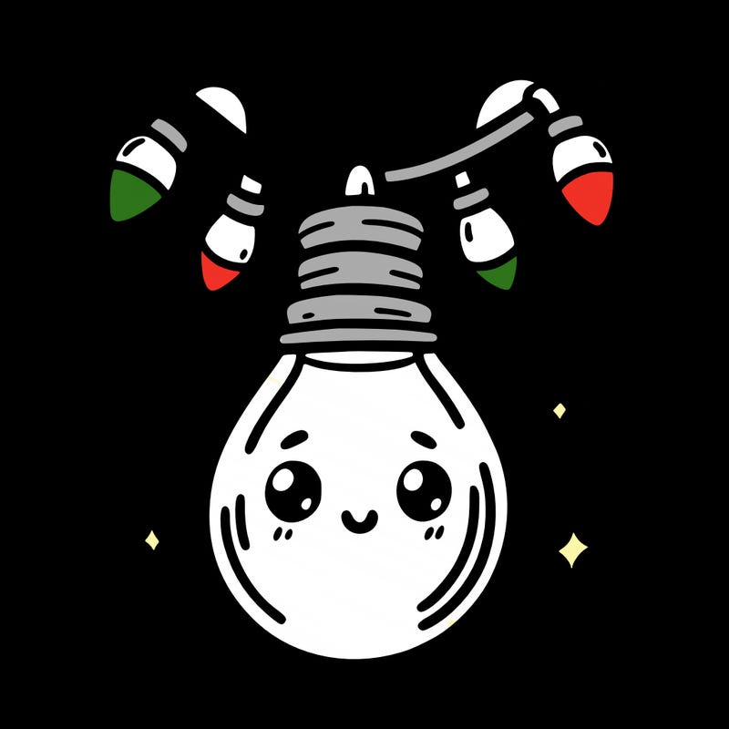 small bulb of a garland