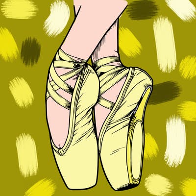 realistic point shoes ballet