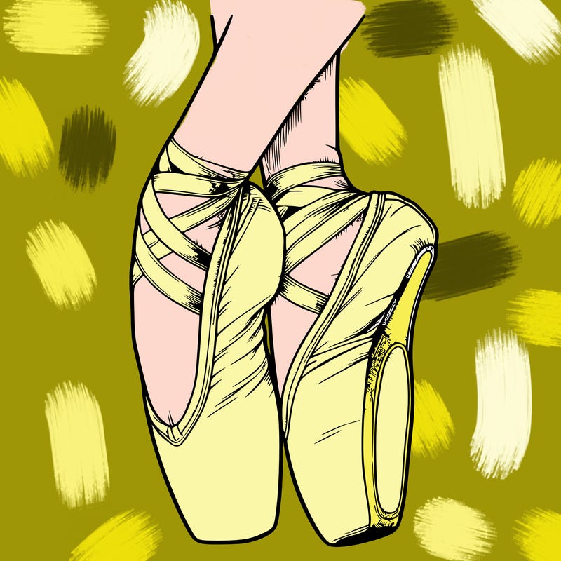 realistic point shoes ballet