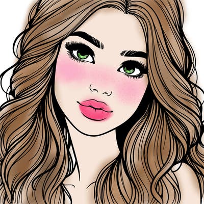 beautiful realistic girl