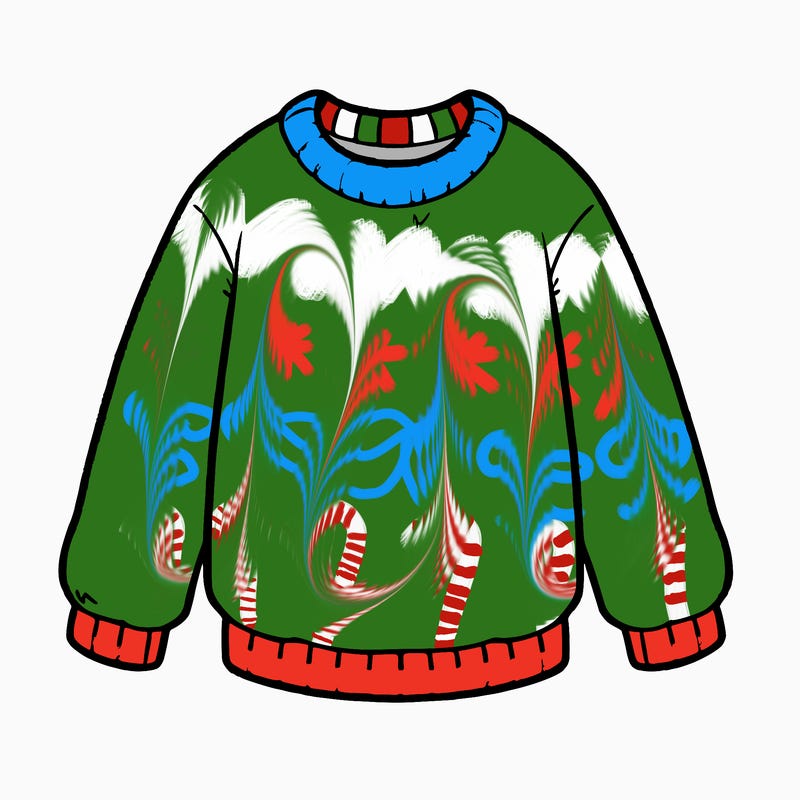 al, white sweater blank sweater no details