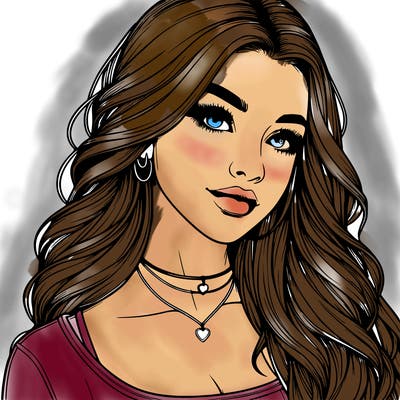 detailed realistic girl