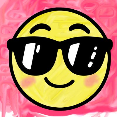 emoji with sunglasses