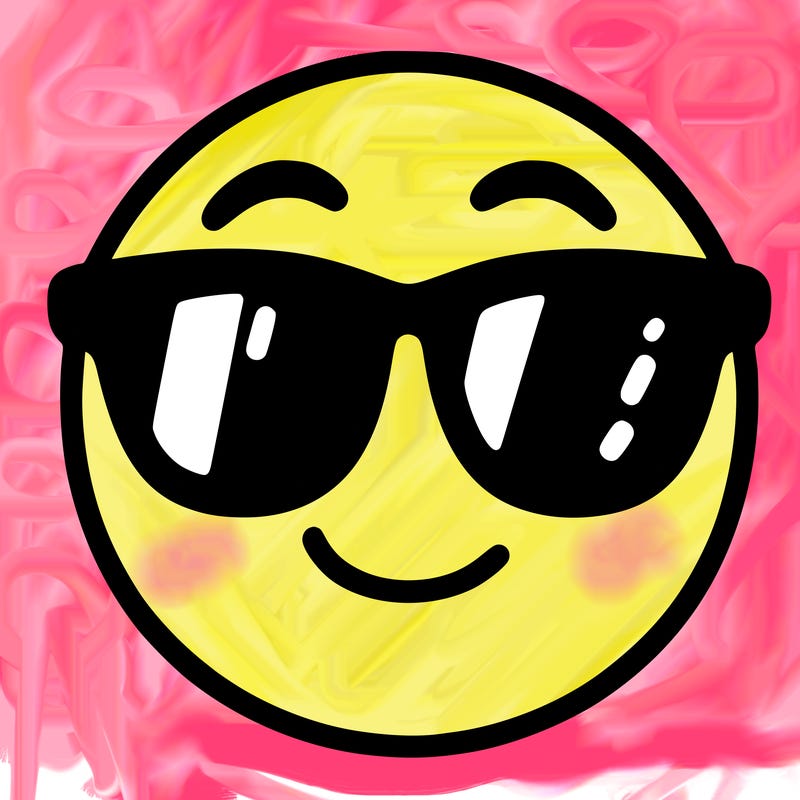 emoji with sunglasses