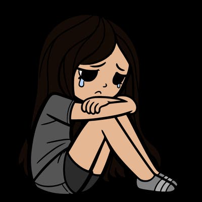 depressed girl