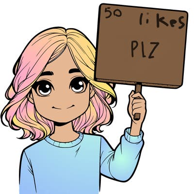 realistic girl holding up a sign