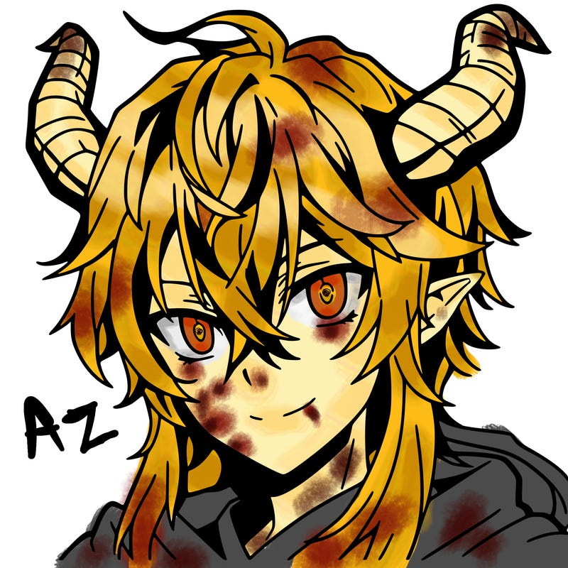 anime guy with horns
