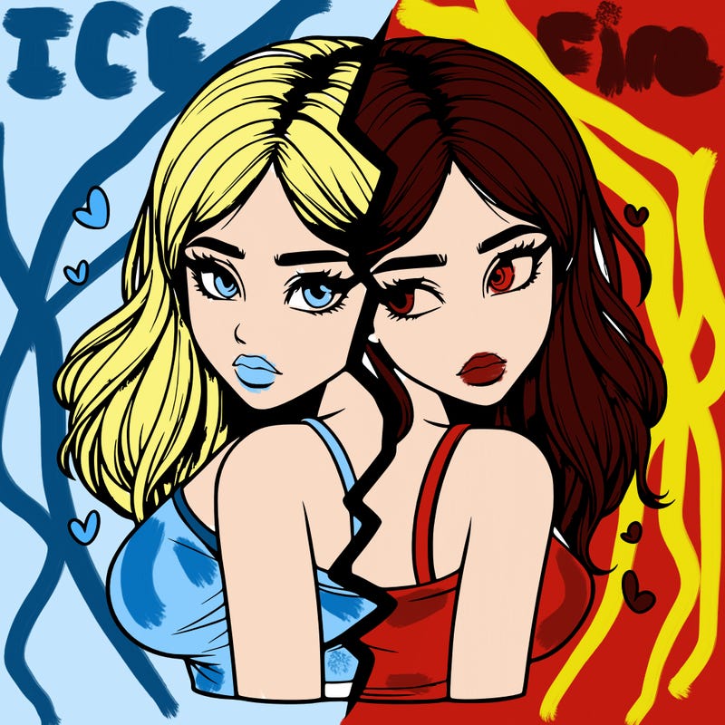 realistic girl split