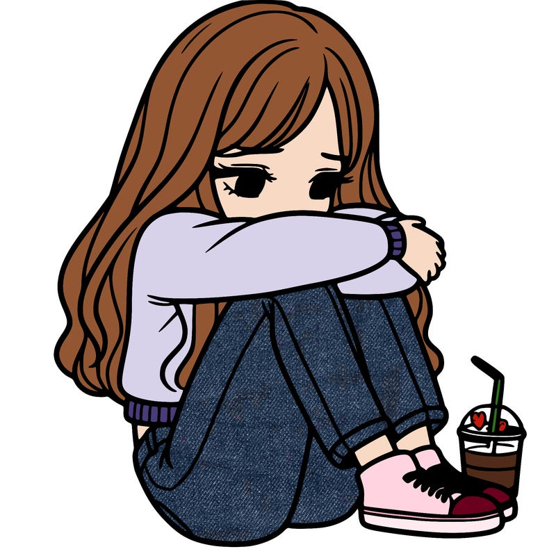 a girl  after a breakup