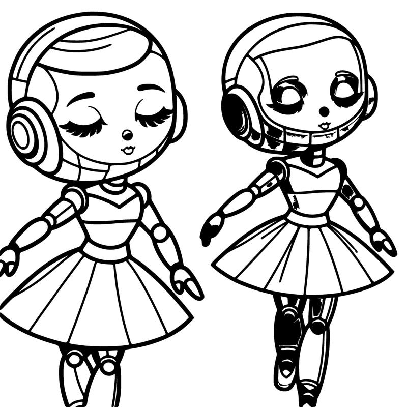 the robot ballerina with her eyes closed from fnaf sister location