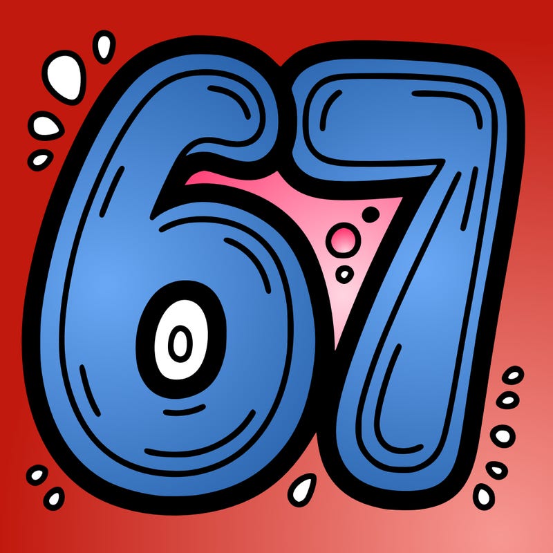 the number 67