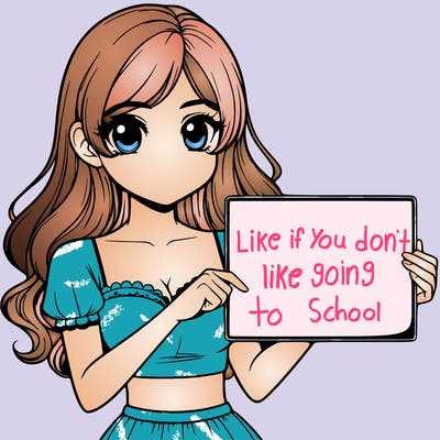 realistic pretty girl holding blank sign