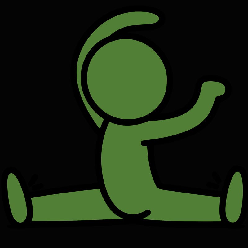 person doing the splits