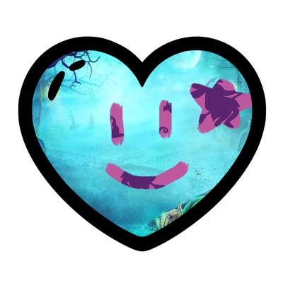 a blank heart