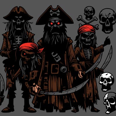 realistic scary pirats