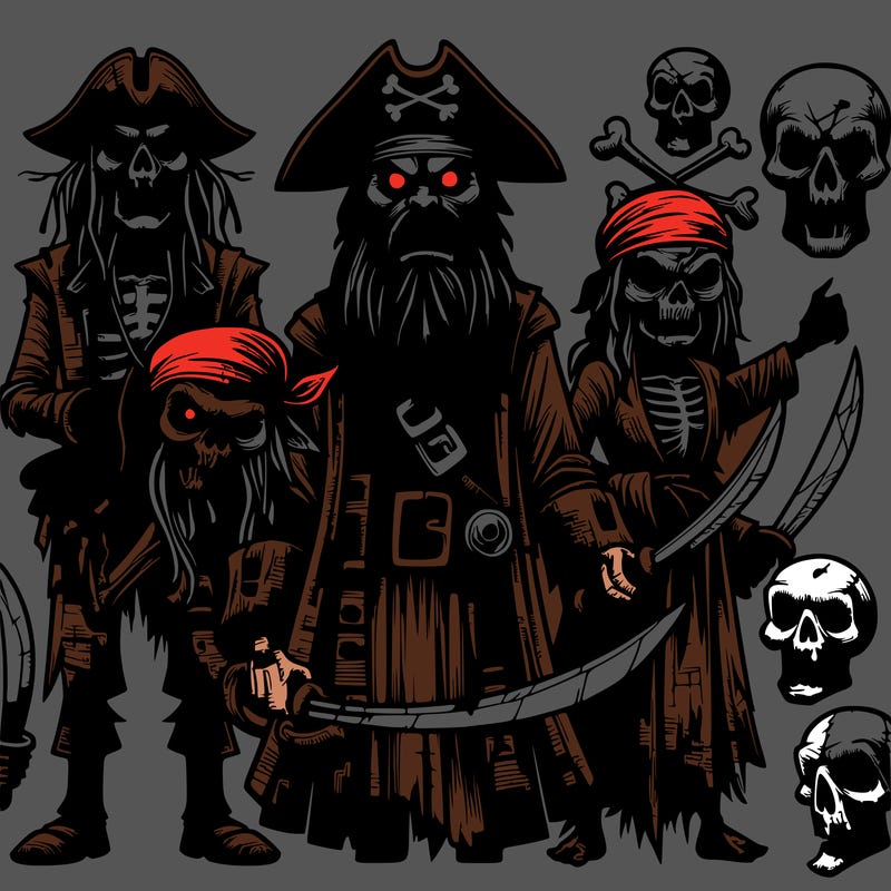 realistic scary pirats