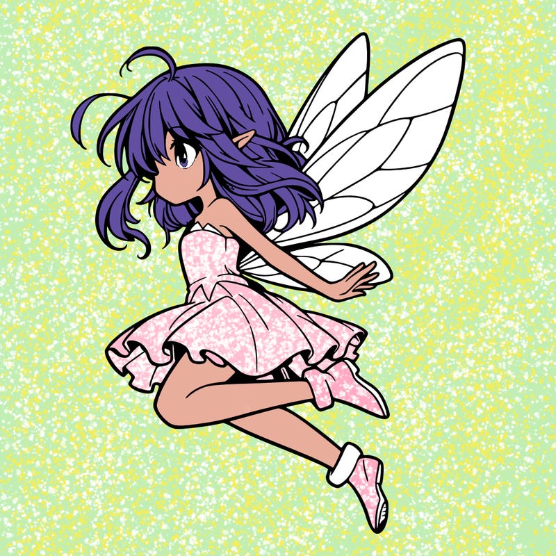manga fairy flying