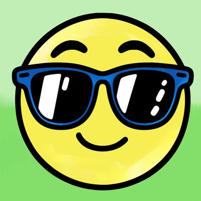 emoji with sunglasses