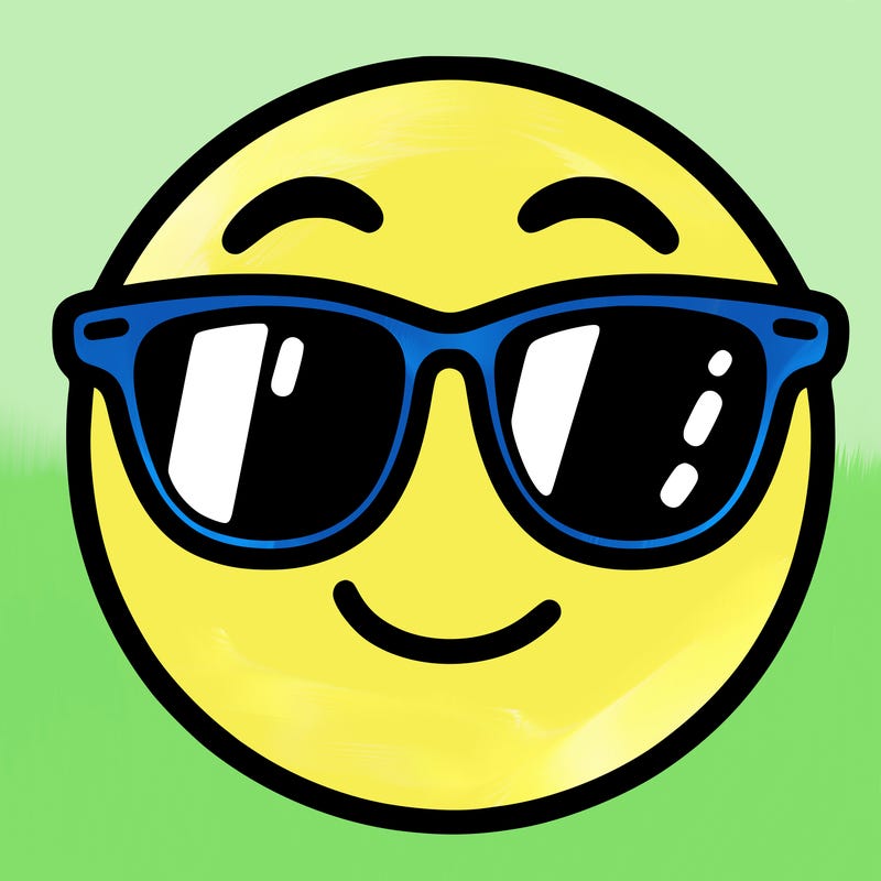 emoji with sunglasses