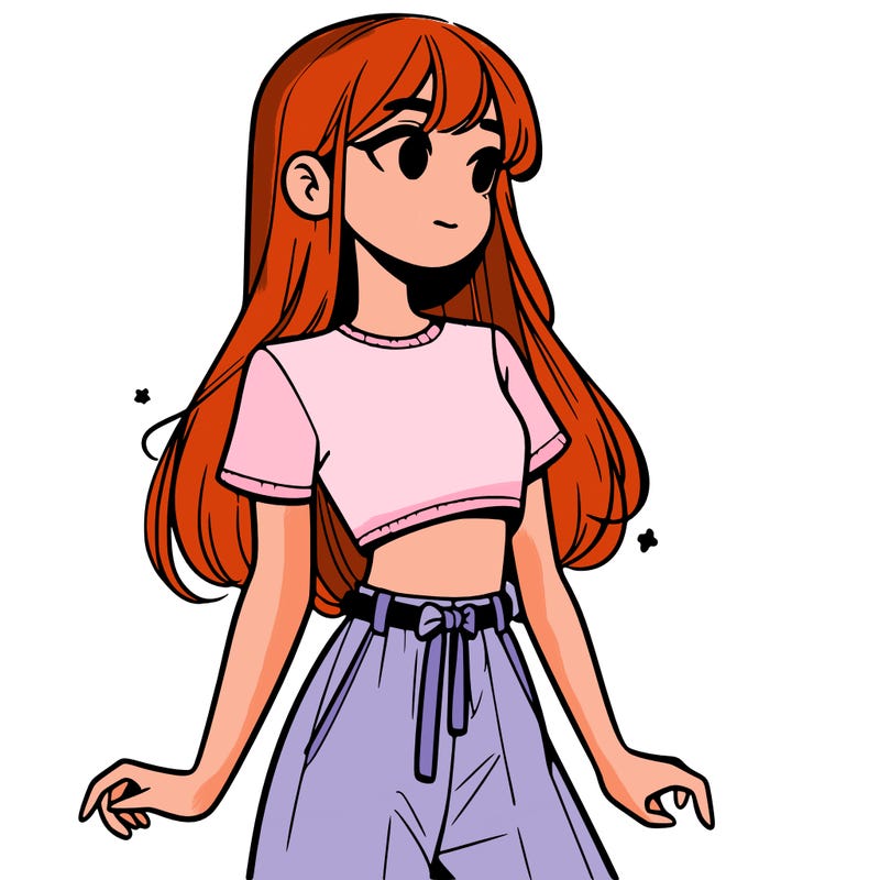 girl in a cute crop top