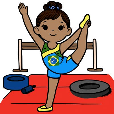 a girl gymnastics