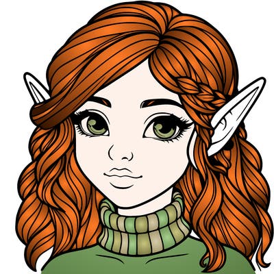 realistic girl elf