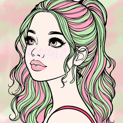 beautiful realistic girl