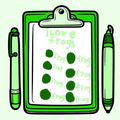 blank clip board with pen