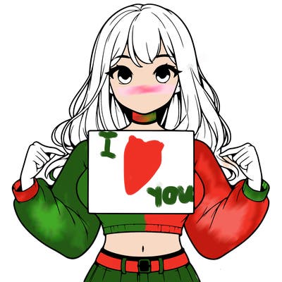 girl holding a blank sign in a long sleeve crop top