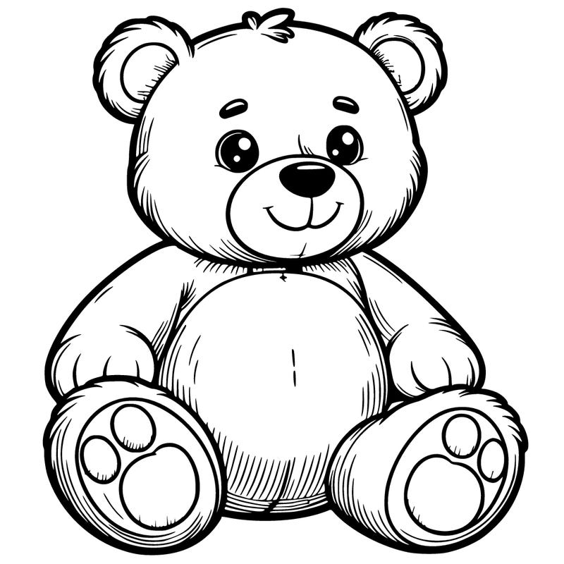 big cute teddy bear realistic