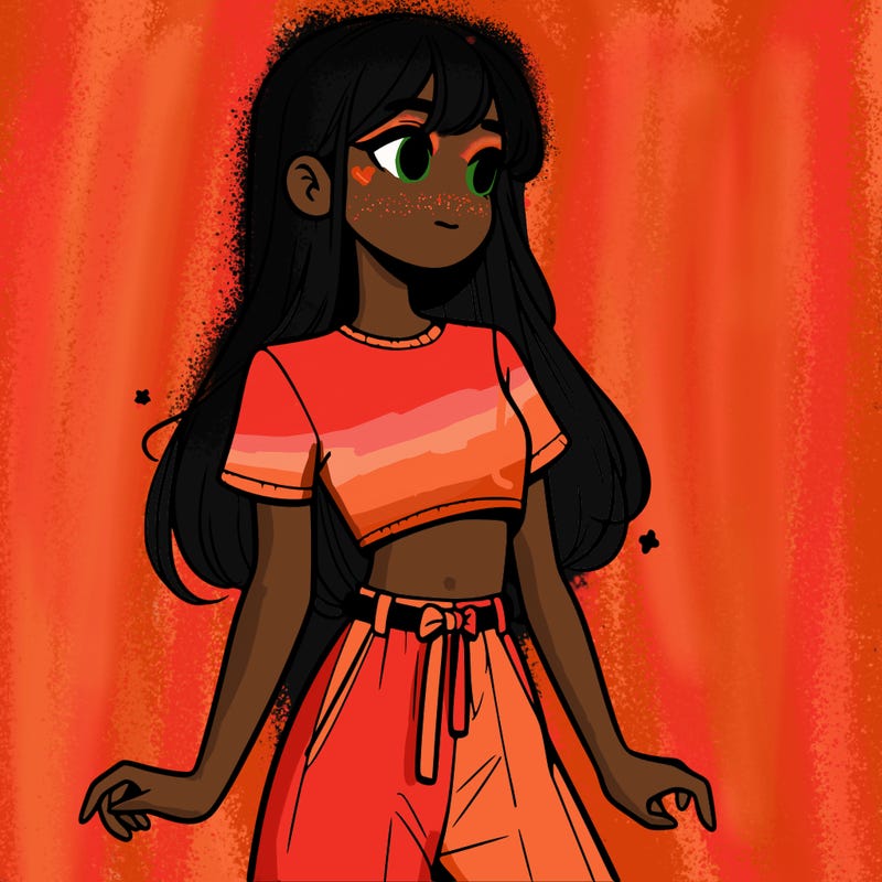 girl in a cute crop top