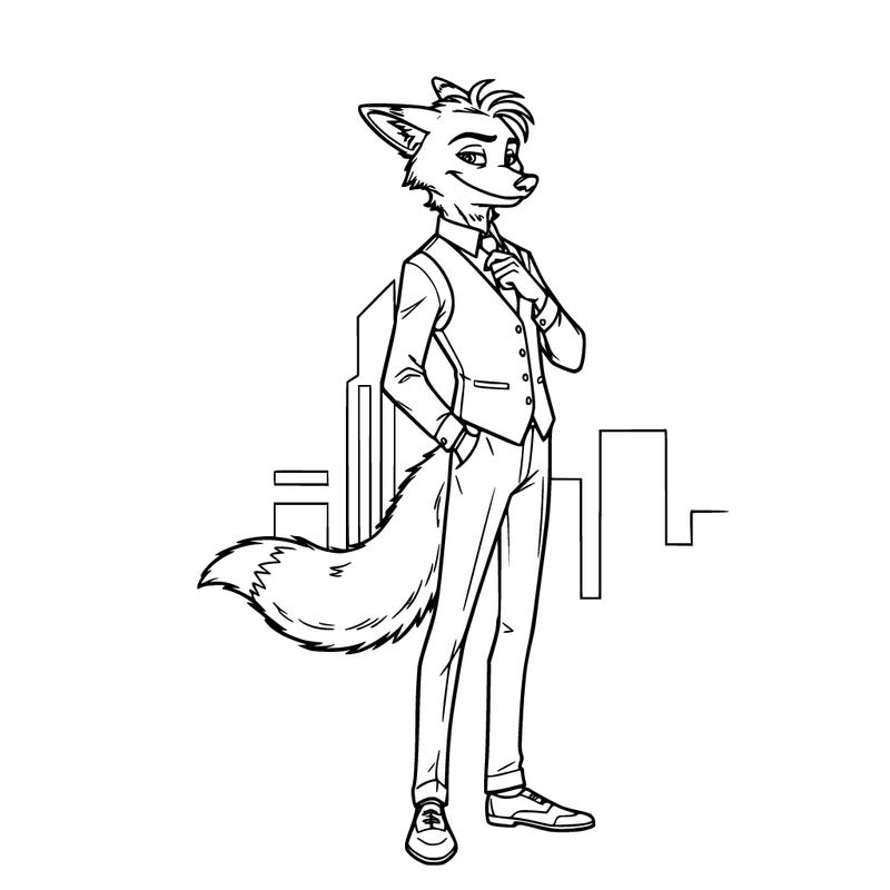 nick wilder the fox as a human