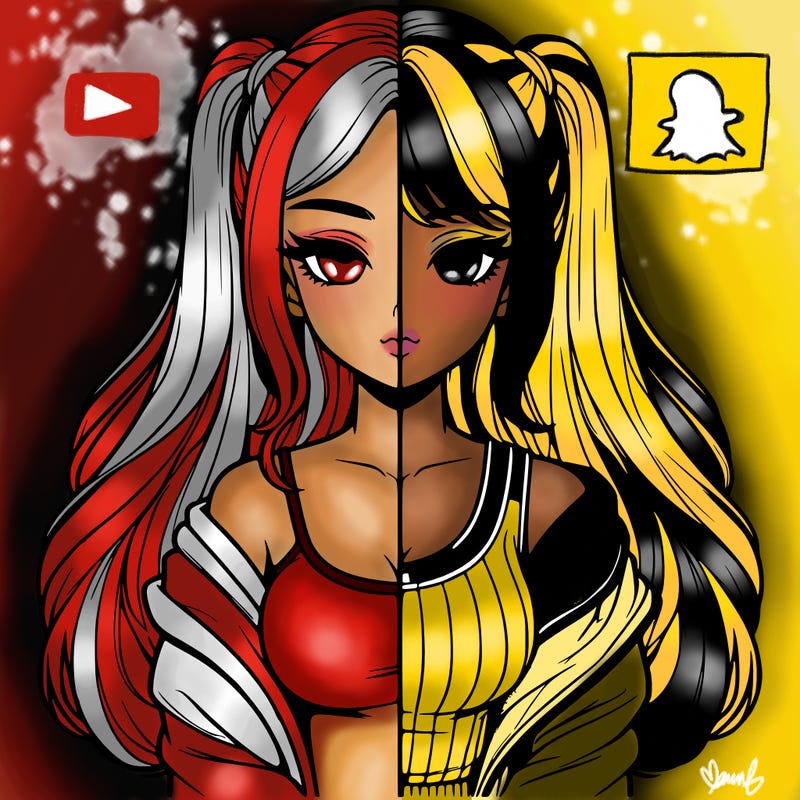 realistic girl split