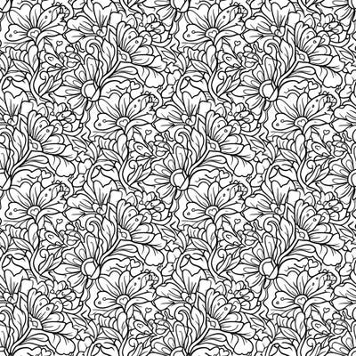 Explore a mesmerizing world of interlocking floral designs with this beautiful flower tessellation coloring page. This intricate pattern offers endless creative possibilities and a wonderfully calming coloring experience.