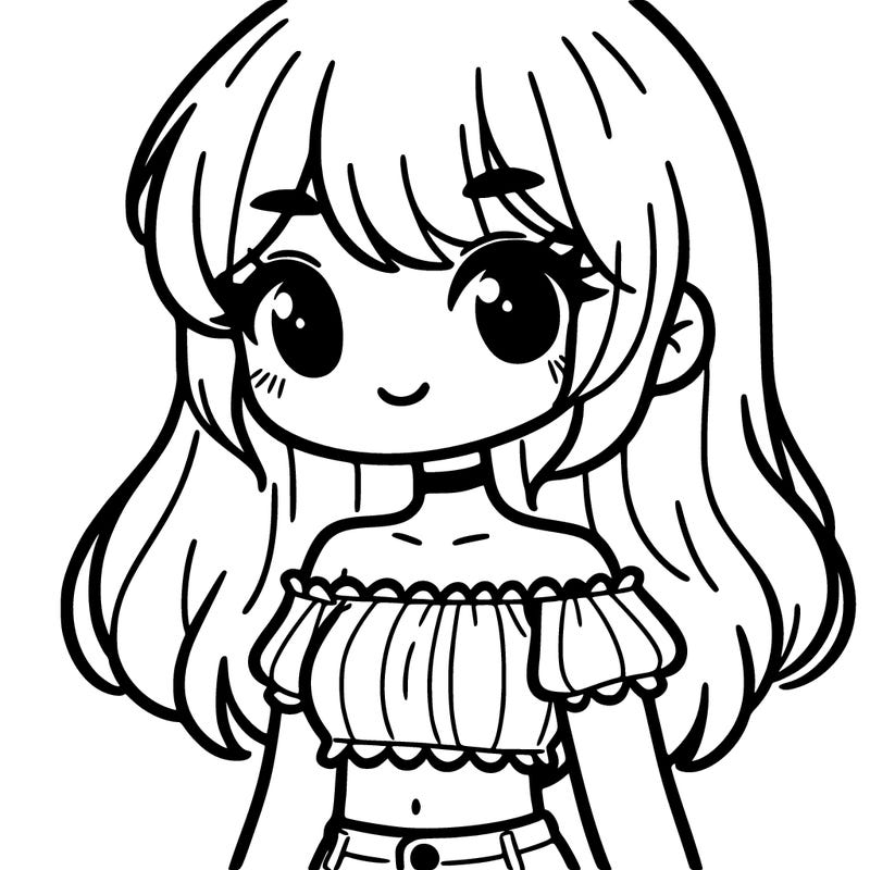 girl in a cute crop top