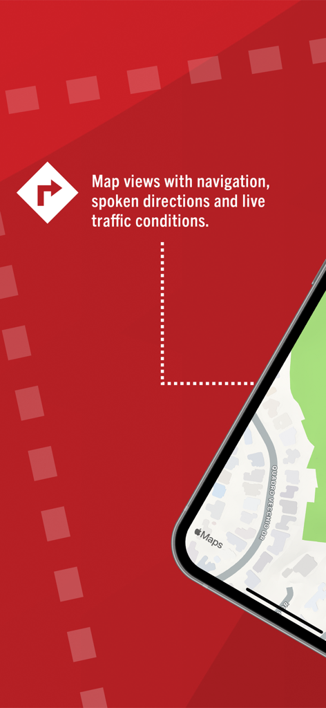 PulsePoint Respond app map interface showing navigation spoken directions and live traffic conditions