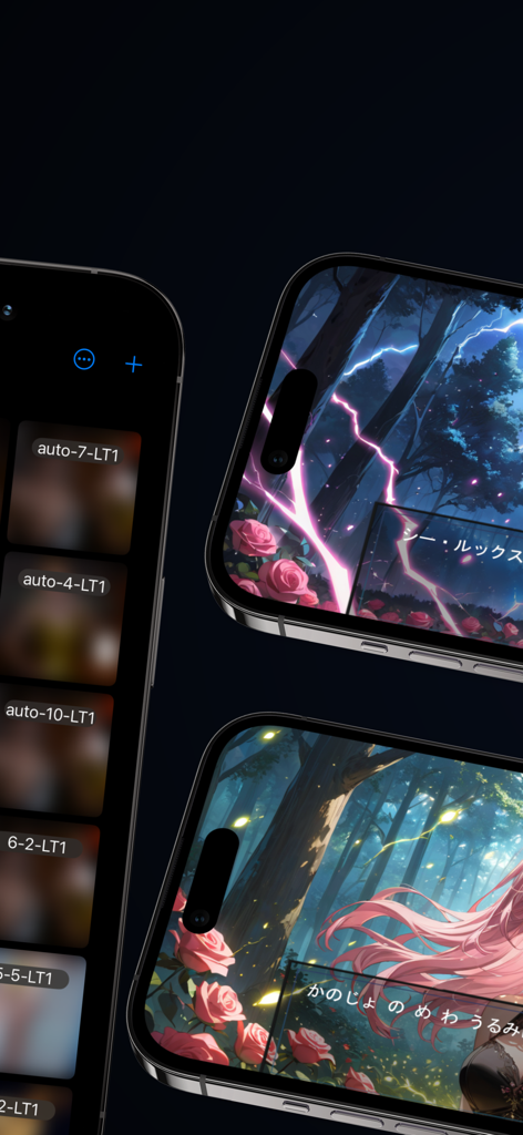 게임 라이브러리와 iPhone에서 비주얼 노벨 게임 플레이를 보여주는 Spark Renpy Novels 앱