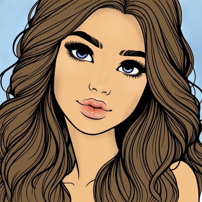 beautiful realistic girl