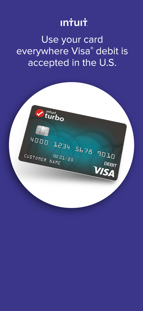 Turbo Card - Intuit Turbo Visa Debit Card accepted everywhere in the US