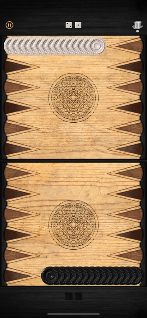 Narde ∞ - Ein digitales Narde-Brettspiel mit klassischem Holzdesign und Spielsteinen