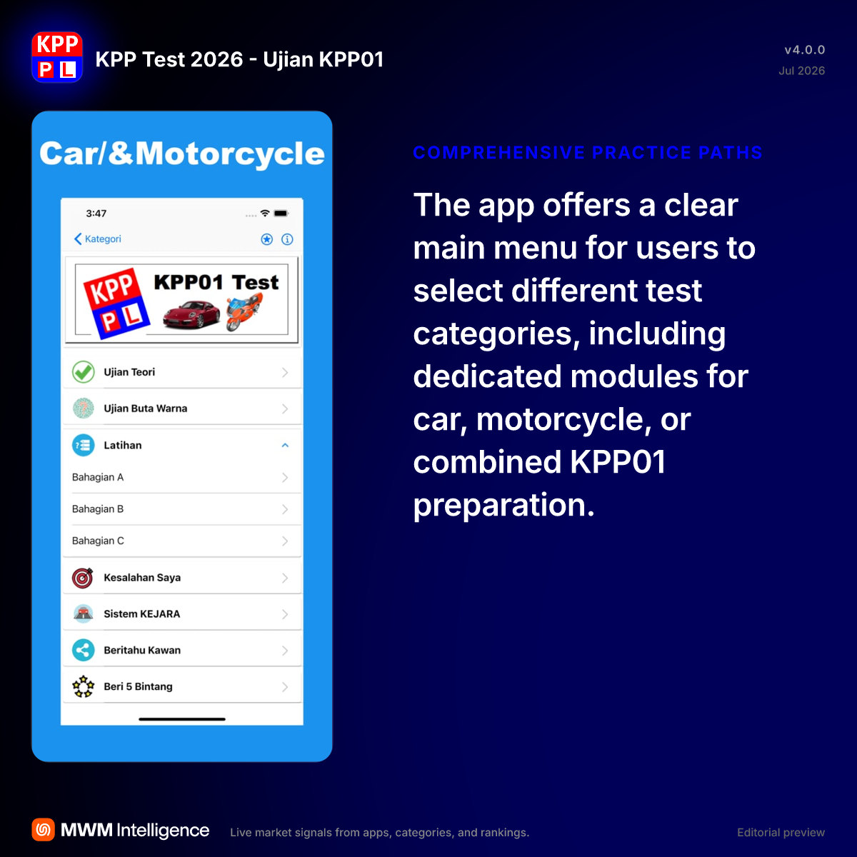 KPP Test 2026 - Ujian KPP01 - Education App | MWM