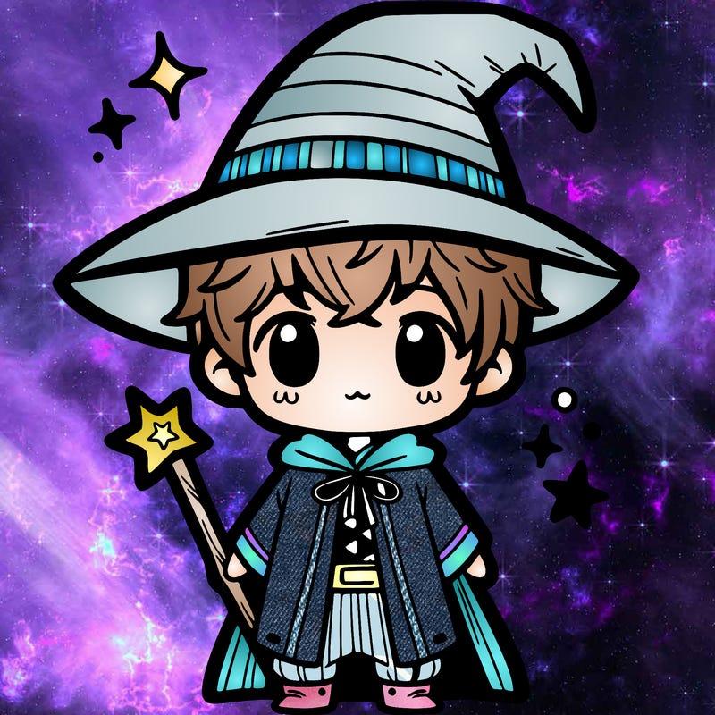 a cute wizard boy