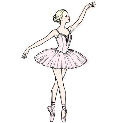 realistic ballerina