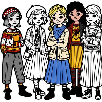 group of girls