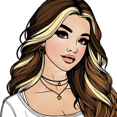 detailed realistic girl