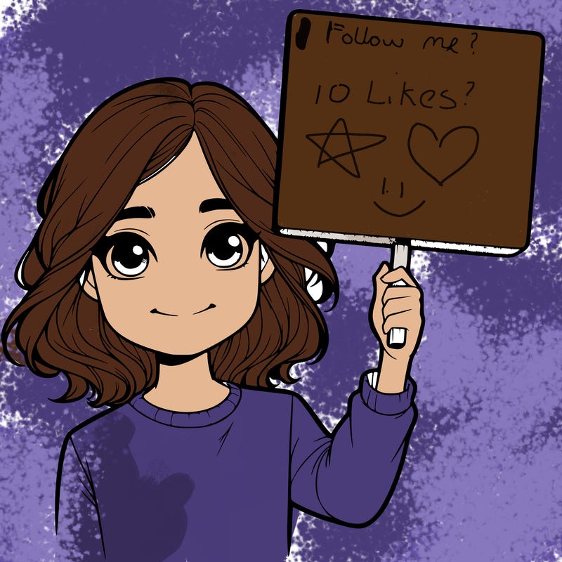 realistic girl holding up a sign