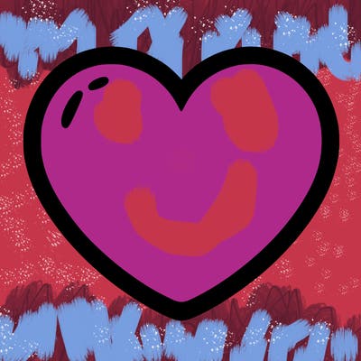 a blank heart