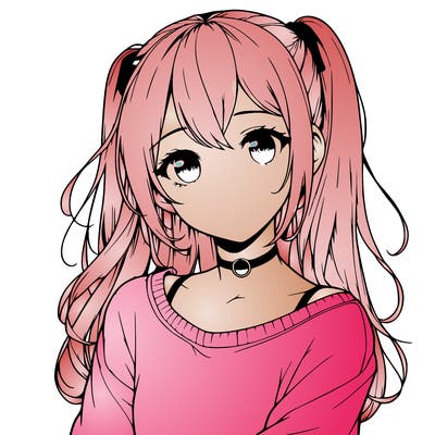 realistic anime girl
