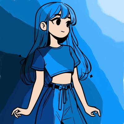 girl in a cute crop top