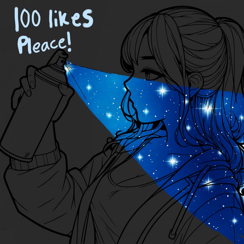 a realistic girl spray, painting